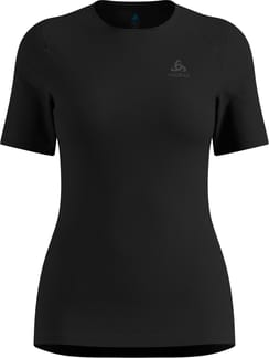 BL Top Crew Neck SS Active Warm W Black