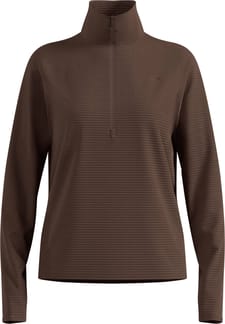 Essential Thermal Mid Layer 1/2 Zip W Brown Granite