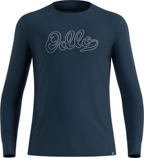 Merino 200 80 Years Baselayer Top Crew Neck M Dark Sapphire