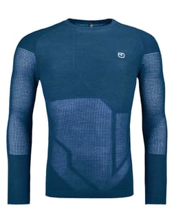 Merino Thermovent Ls M Petrol Blue