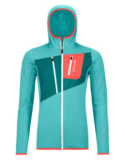 Fleece Grid Hoody W Ice Waterfall