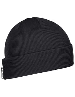 Nicholson Rib Beanie Black Raven