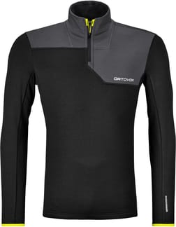 Fleece Light Zip Neck M Black Raven