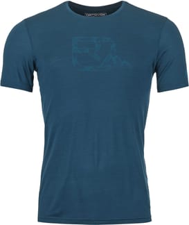 120 Cool Tec Mtn Logo T-Shirt M Petrol Blue