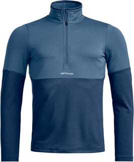 Fleece Light Zip Neck M Blue Nunatak
