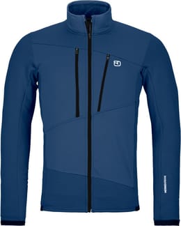 Fleece Grid Jacket M Blue Nunatak