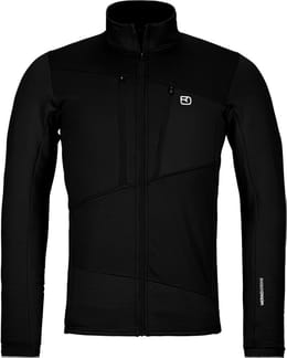 Fleece Grid Jacket M Black Raven