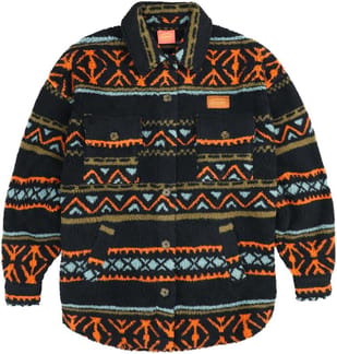 Homey Sherpa Overshirt Black