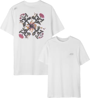 Floral SS Tee Blanc