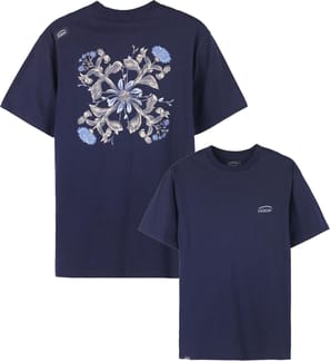 Floral SS Tee Deep Marine