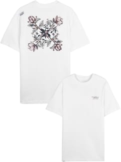 Floral Tee M White