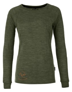 Wmn'S Longsleeve Fox Jocks Heather Moss