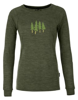 Wmn'S Longsleeve Treedance Heather Moss