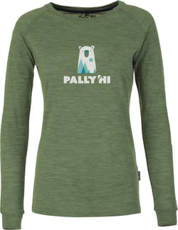 Wmn'S Longsleeve Hemisbear Watermint