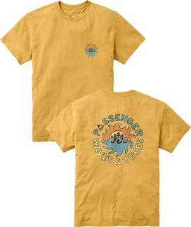 Dune Recycled Cotton Relaxed T-Shirt Spruce Yellow Marl