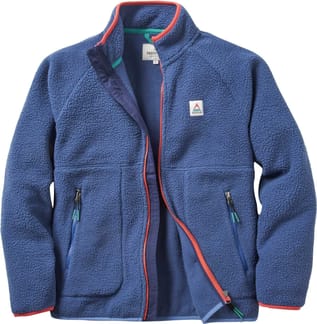 Fairbanks Full Zip Recycled Sherpa Fleece W Dark Denim