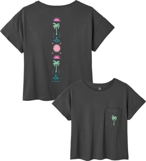 Stack Pocket T-Shirt W Faded Black