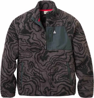 Offroad Sherpa 1/2 Zip Fleece Strata Swirl Black