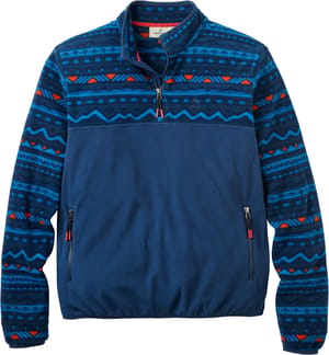 Set Off Polartec® 1/4 Zip Fleece Mountain Geo Rich Navy