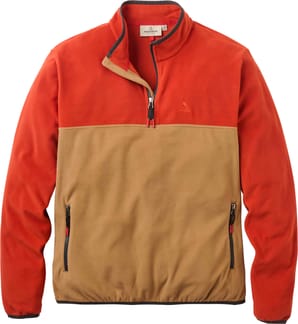 Set Off Polartec® 1/4 Zip Fleece Dark Rust Caramel