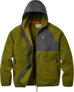 Offgrid Full Zip Hooded Sherpa Fleece Khaki