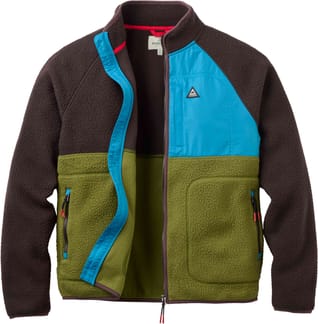 Offgrid Full Zip Sherpa Fleece Espresso Khaki