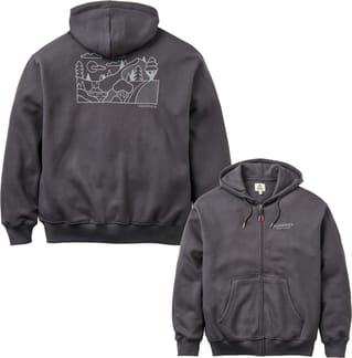 Slower Rhythms Full Zip Hoodie Faded Black