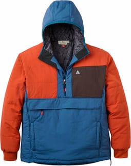 Oceanic Insulated Anorak Dark Rust Dark Denim