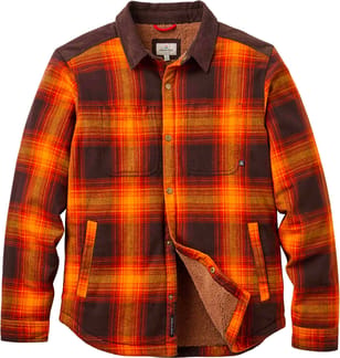 Kodiak Sherpa Lined Overshirt Espresso Check