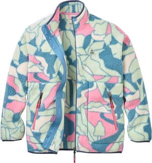 Home Full Zip Sherpa Fleece W Slower Rhythms Stormy Blue