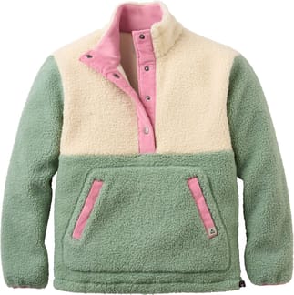 Clover Sherpa Fleece Pullover W Pistachio