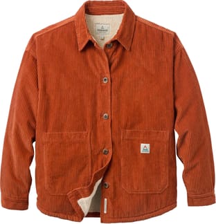 Flint Corduroy Overshirt W Dark Rust
