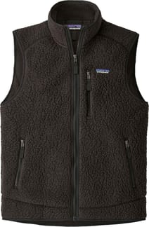 M's Retro Pile Vest Black
