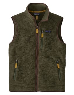 M's Retro Pile Vest Basin Green
