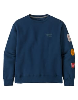W's Clean Climb Badges Uprisal Crew Sweatshirt Tidepool Blue