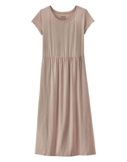 W's Kamala T-Shirt Dress Long Plains Pampas Tan