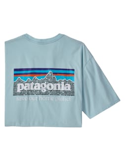 M's P-6 Mission Organic T-Shirt Fin Blue