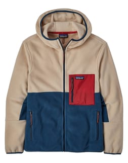 M's Microdini Hoody Tidepool Blue - Oar Tan
