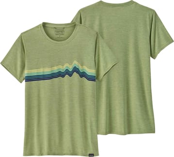 W's Cap Cool Daily Graphic Shirt Ridge Rise Stripe Salvia Green X-Dye