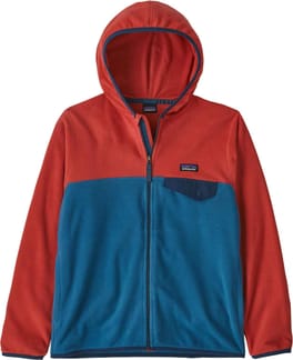 K's Micro D Snap-T Jkt Wavy Blue - Sumac Red