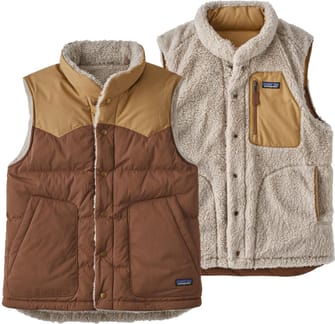 M's Reversible Bivy Down Vest Moose Brown