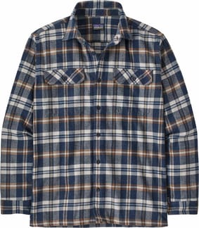 M's L/S Organic Cotton MW Fjord Flannel Shirt Fields New Navy