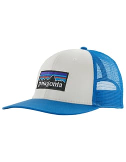 P-6 Logo Trucker Hat White W/Vessel Blue