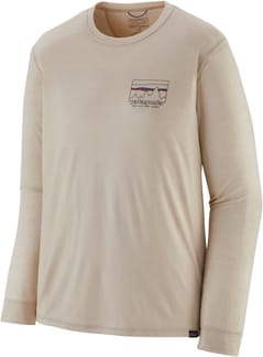 M's L/S Cap Cool Merino Blend Graphic Shirt 73 Skyline Pumice
