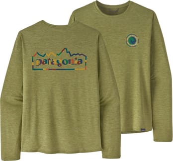 M's L/S Cap Cool Daily Graphic Shirt Buckhorn Green X-Dye