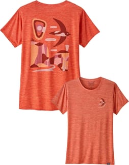 W's Cap Cool Daily Graphic Shirt Pimento Red X-Dye