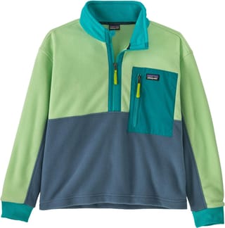 K's Microdini 1/2 Zip P/O Utility Blue
