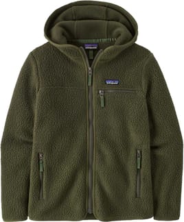 W's Retro Pile Hoody Pine Needle Green