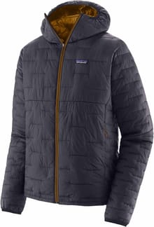 M's Micro Puff Hoody Smolder Blue w/Raptor Brown