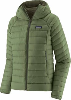 W's Down Sweater Hoody Terrain Green